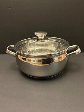 Cuisine 18/10 Stainless Steel 3 Ply Base 3 Quart Cookware